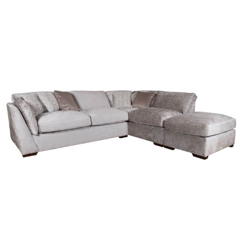 Showing image for Lucan right corner chaise sofa & footstool