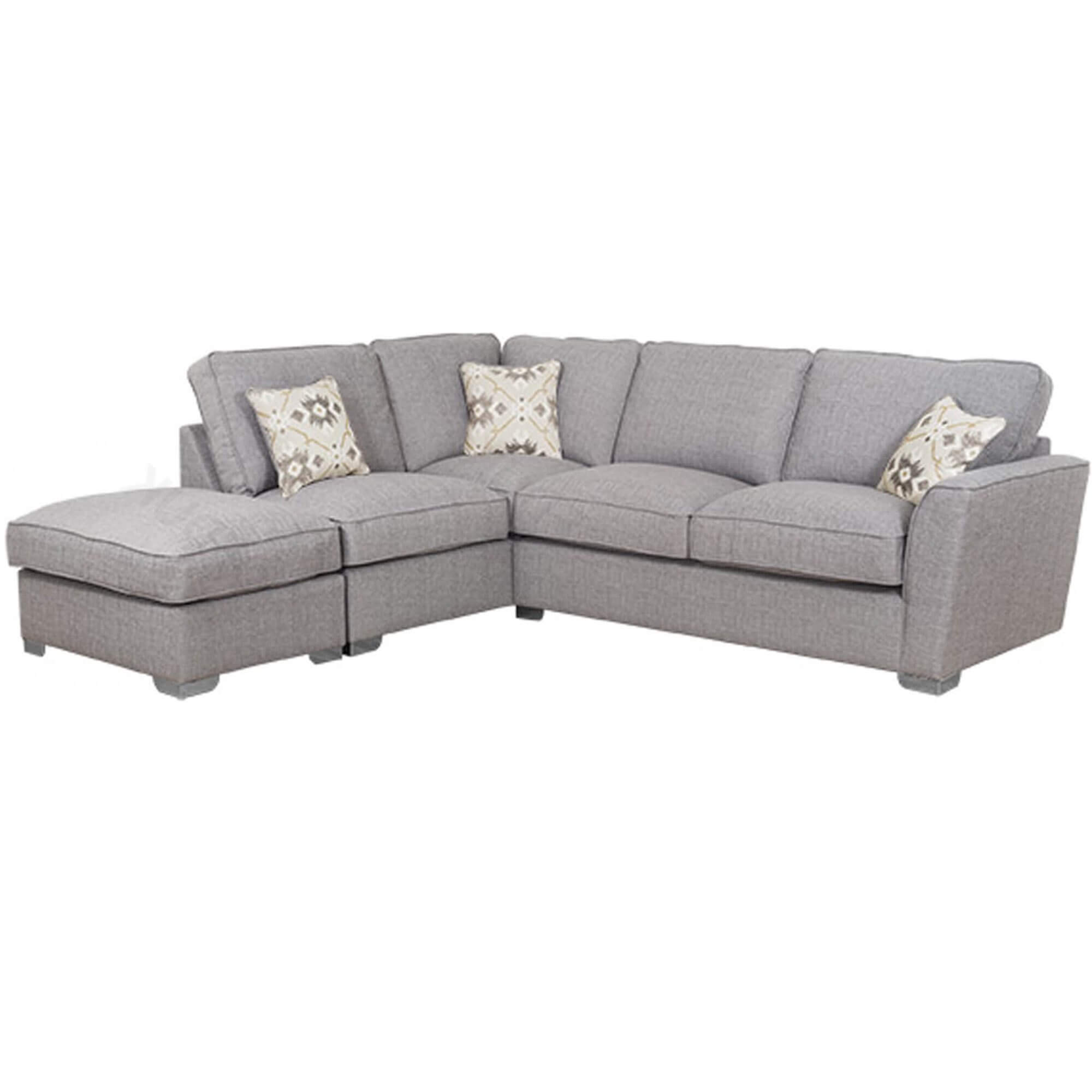 Showing image for Washington right chaise sofa bed + footstool