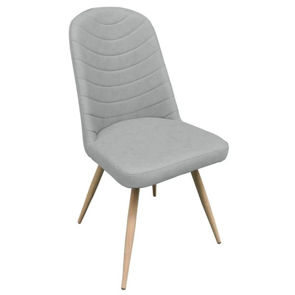 Cancun Dining Chair - Light Grey PU