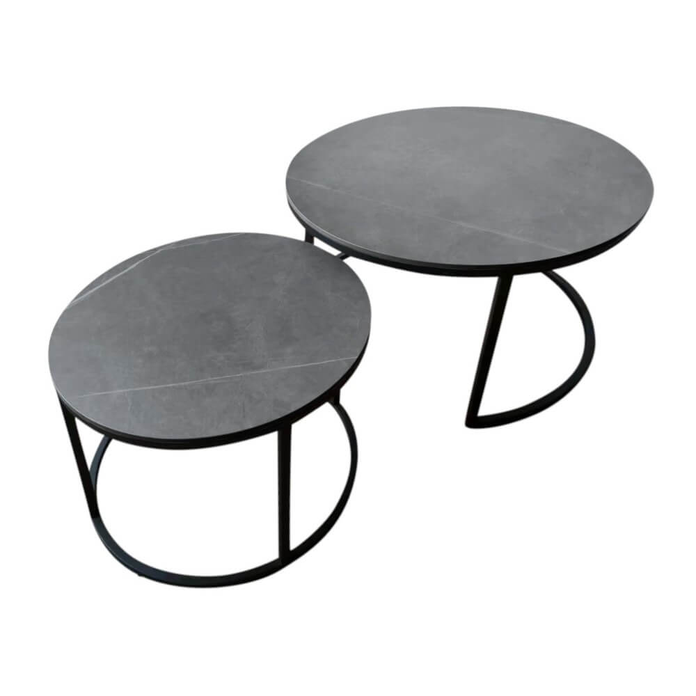 Showing image for Jupiter round nesting coffee tables