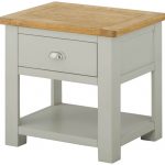 Seattle Lamp Table with Drawer - Stone
