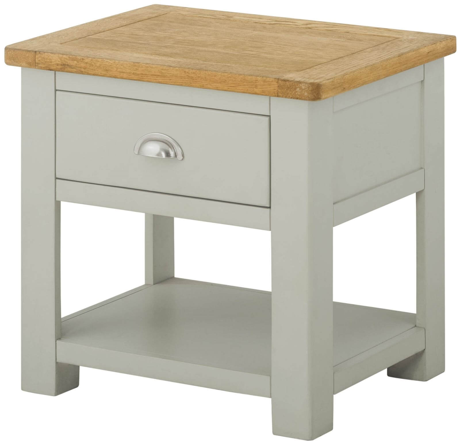 Showing image for Seattle lamp table with drawer - stone