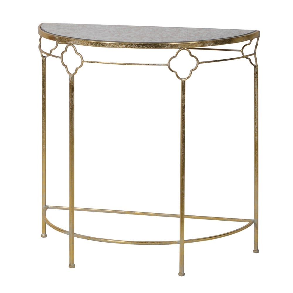 Showing image for Semi-circular mirrored hall table