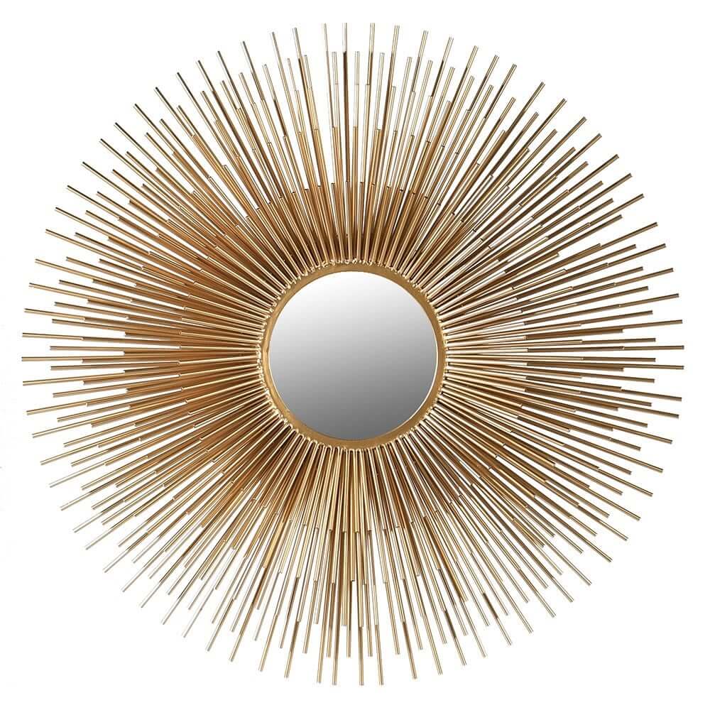 Showing image for Golden sunburst mirror