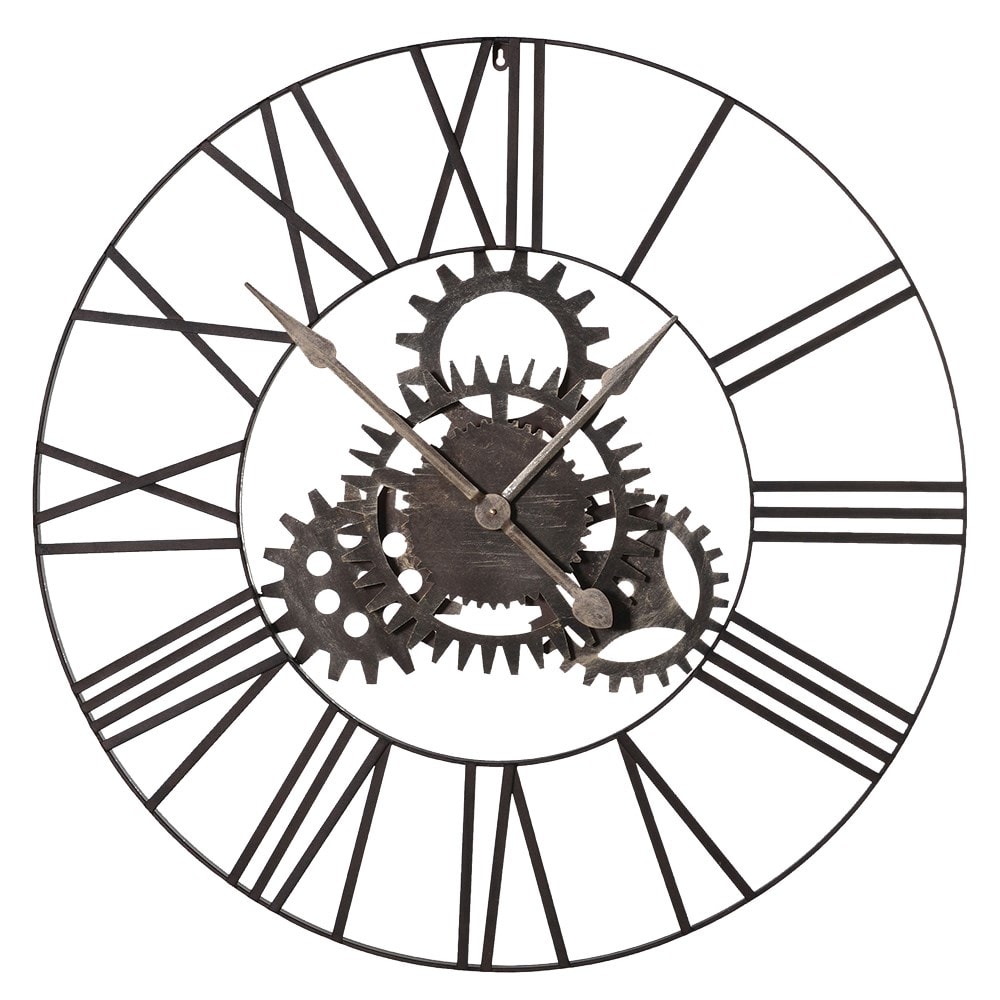 Showing image for Iron skeleton wall clock