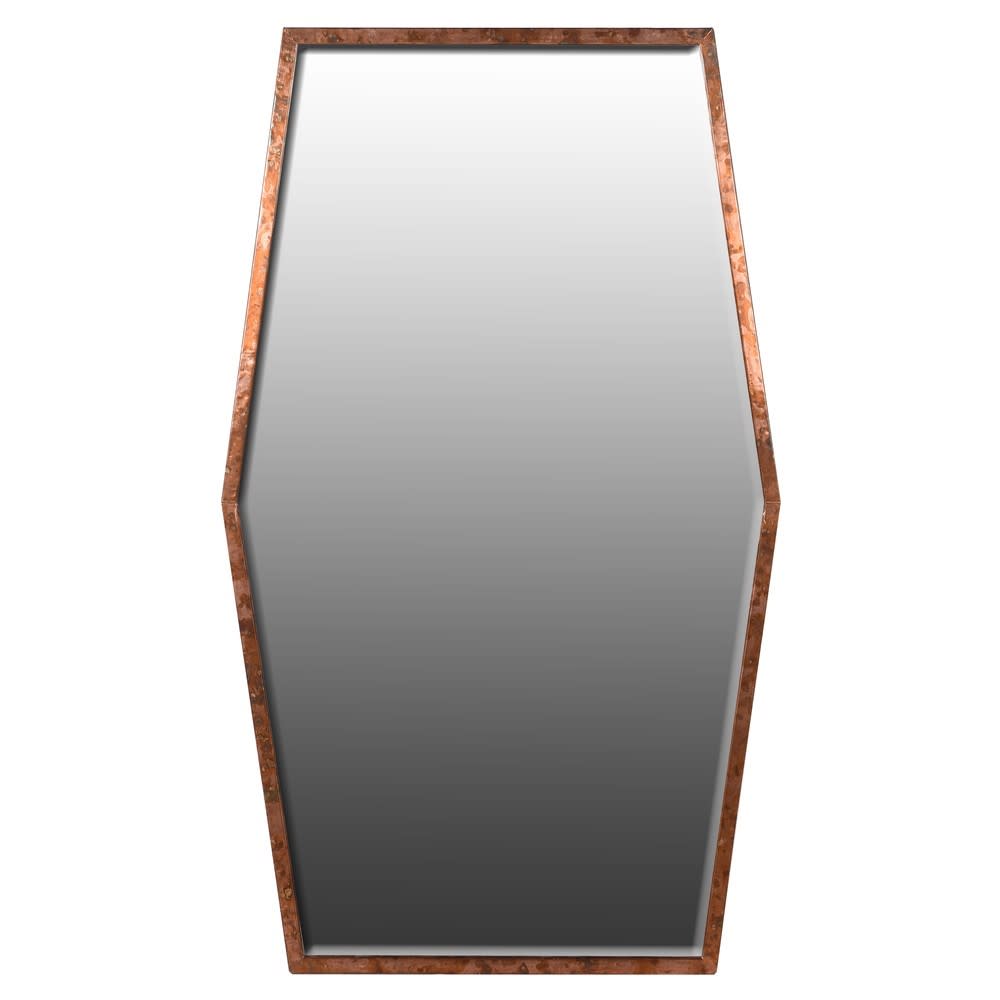 Showing image for Copper framed mirror