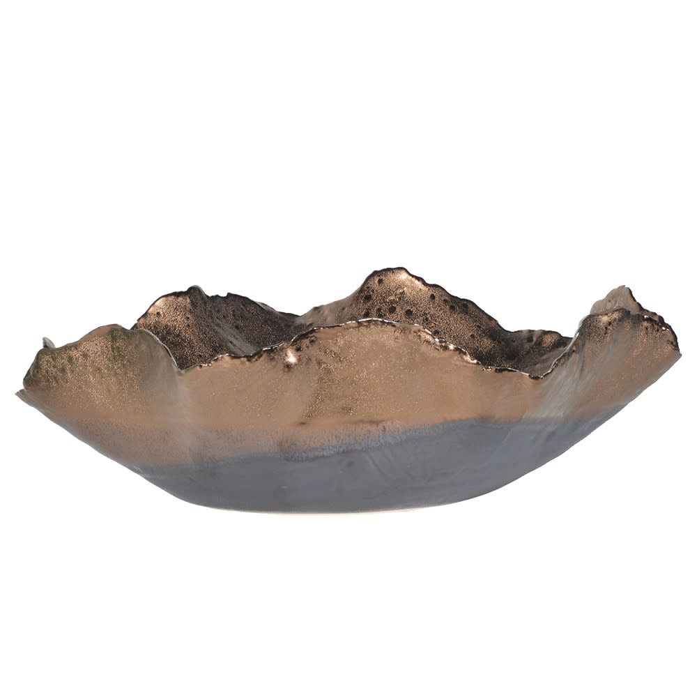 Showing image for Wave edge copper bowl