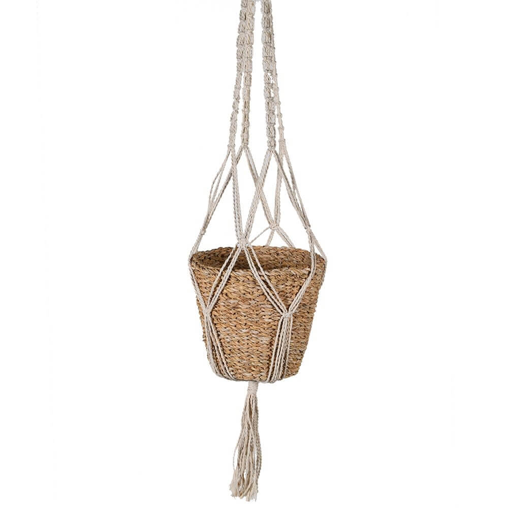 Showing image for Macrame hanging basket