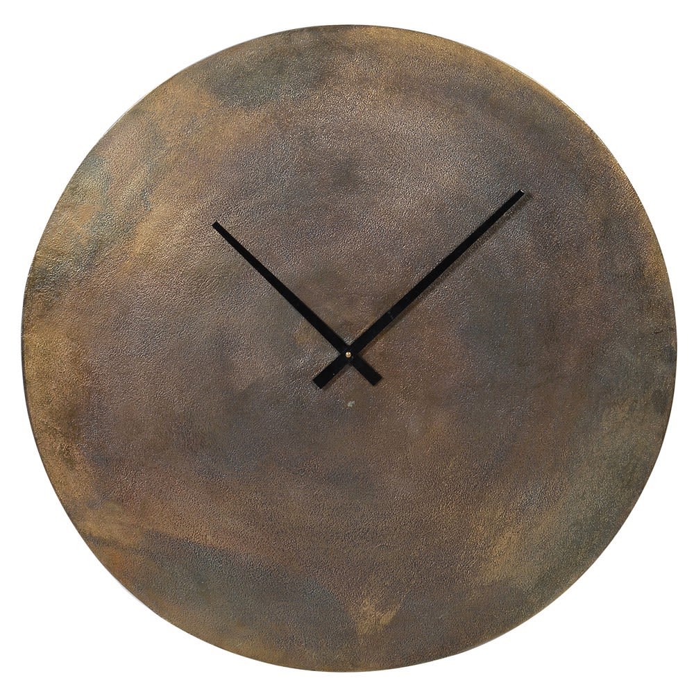 Showing image for Antique finish brass wall clock