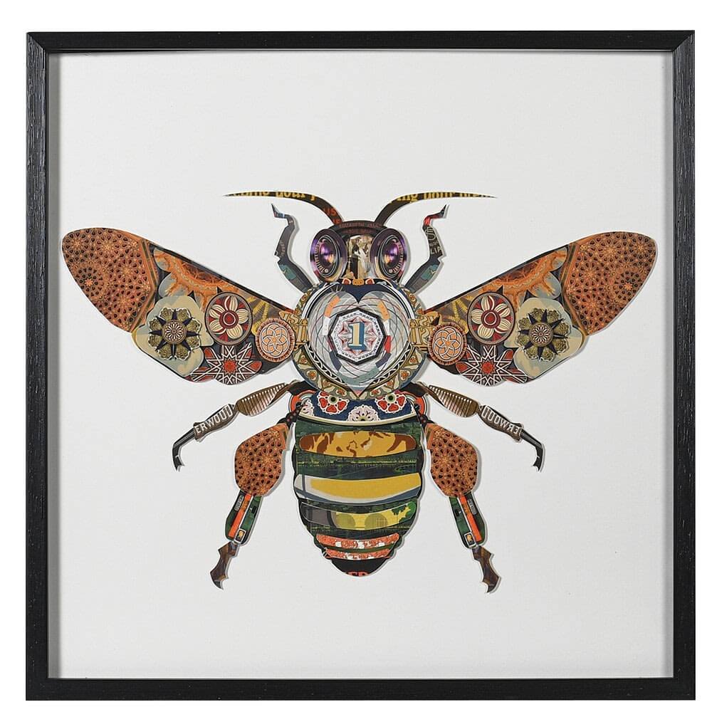 Showing image for Stylised bee collage