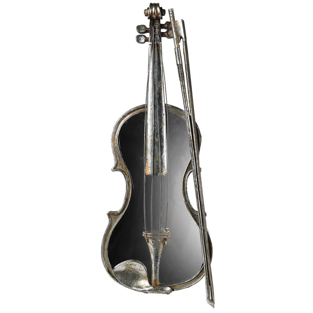 Showing image for Mirrored violin wall decoration