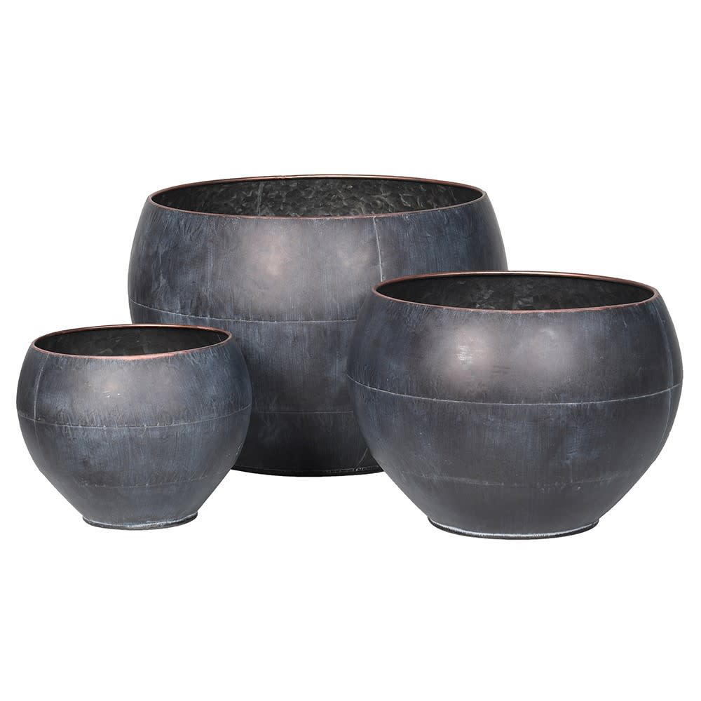 Showing image for Round zinc planters