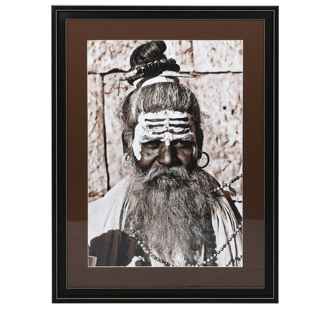 Showing image for Indian man portrait - high gloss