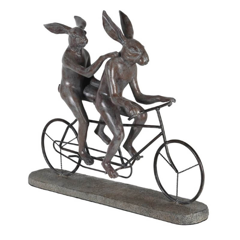 Showing image for Bicycle made for two - rabbit ornament