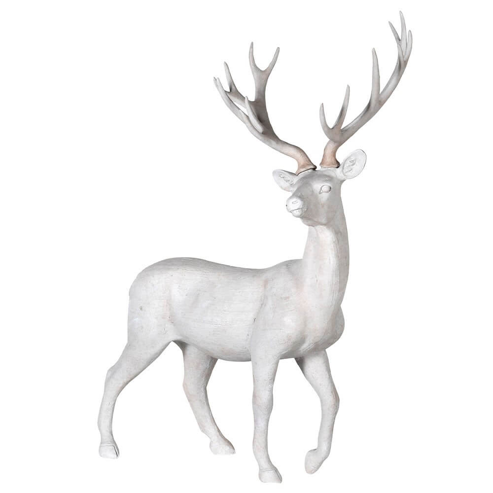 Showing image for Snowfall stag ornament