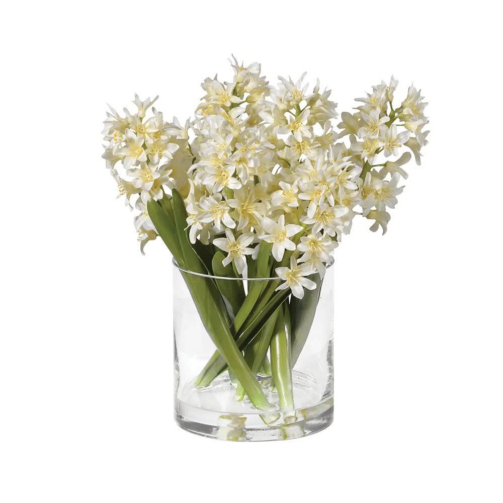 Showing image for Ivory flowers in glass vase