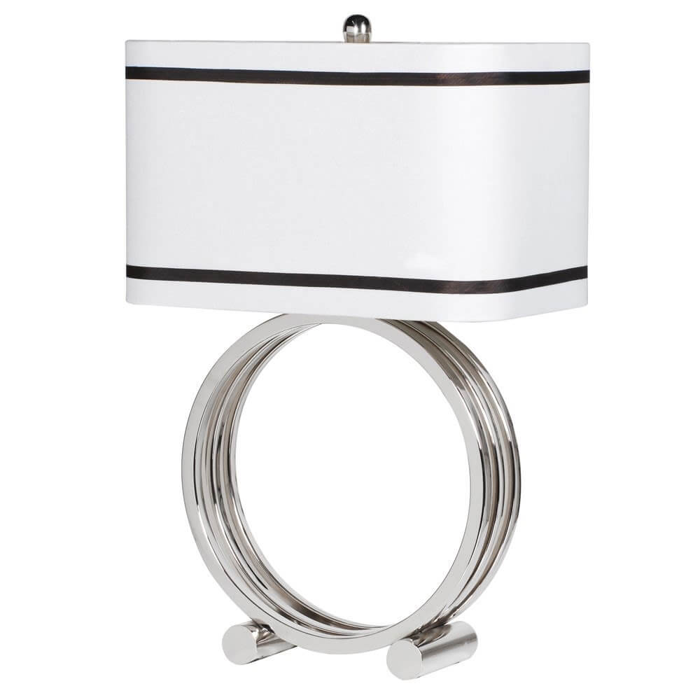 Showing image for Ring base table lamp with rectangular shade