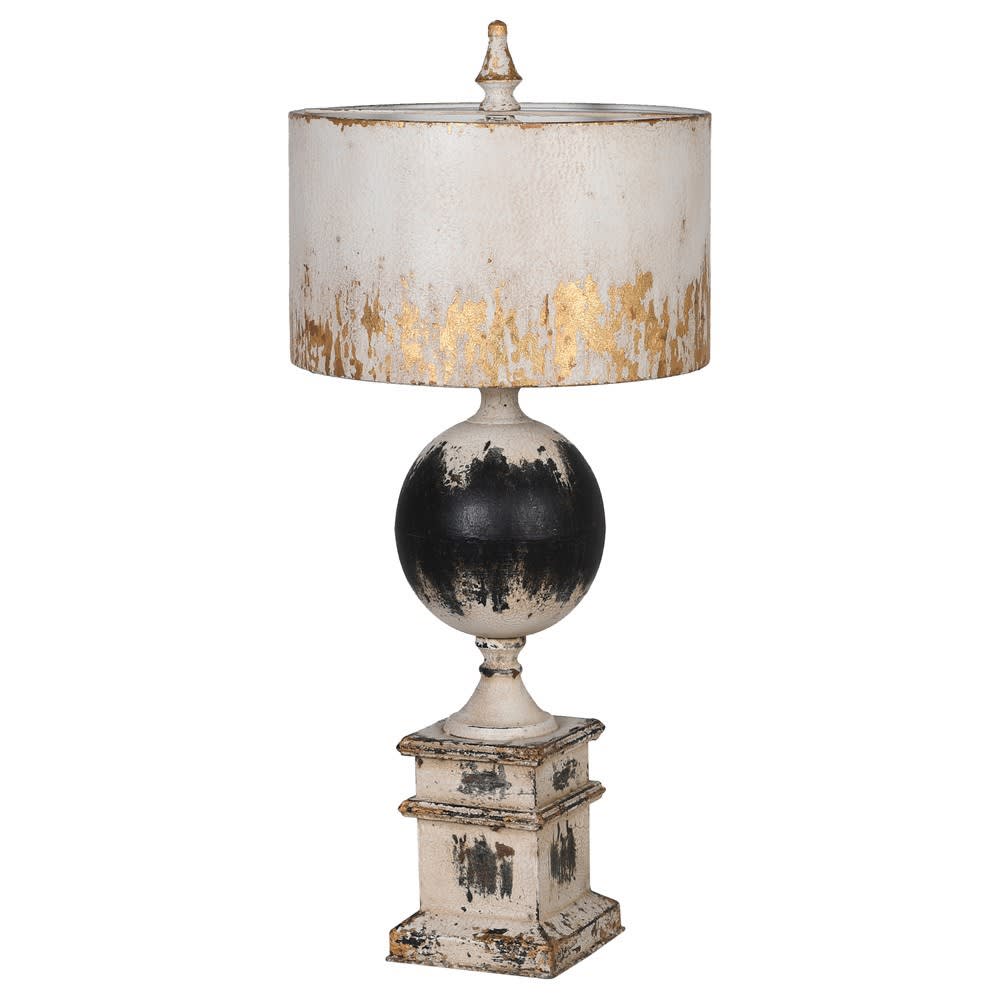 Showing image for Antiqued finial table lamp