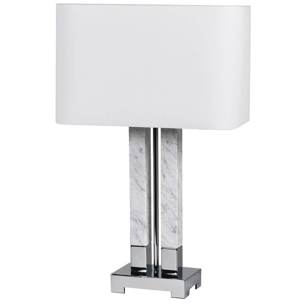 Showing image for Twin columned marble table lamp