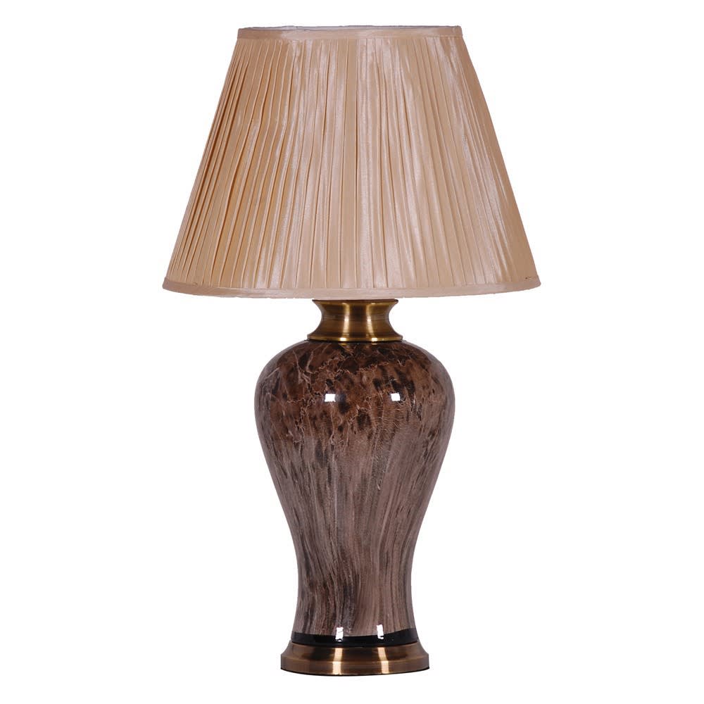 Brown and clearance gold lamps