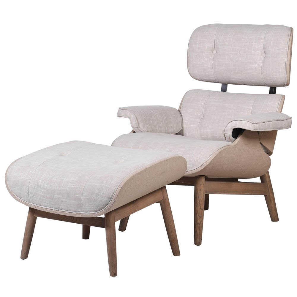 Showing image for Lux chair & footstool