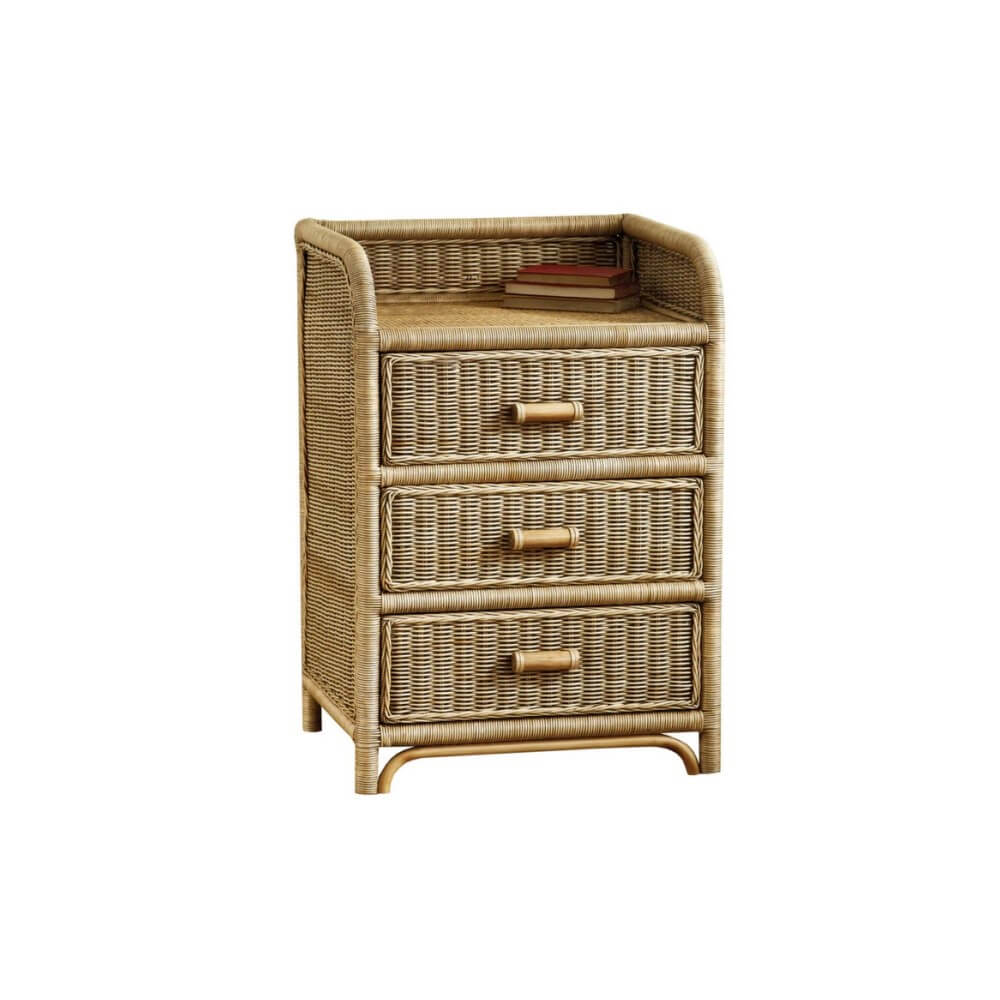 Showing image for 3-drawer rattan chest