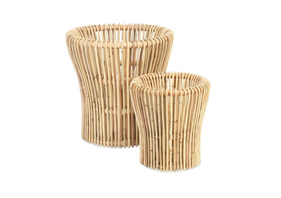 Showing image for Rattan plant baskets - natural