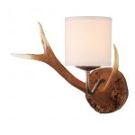 Banchory Rustic Wall Light - Silk Shades