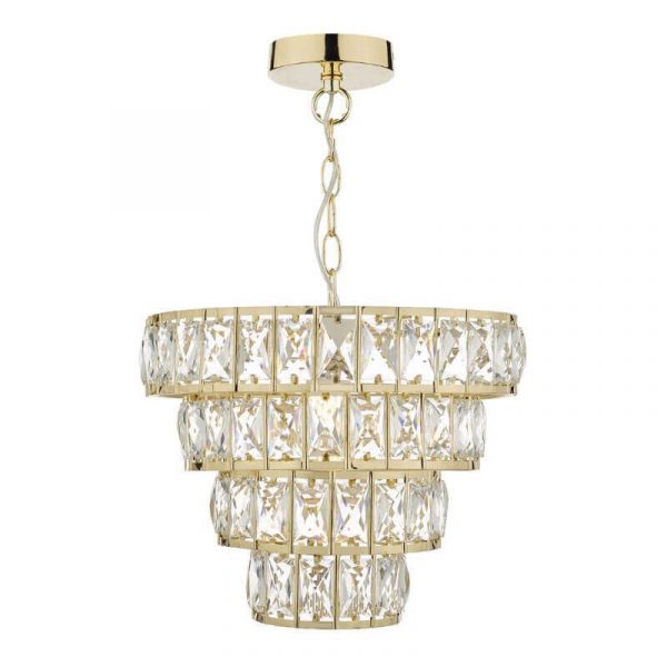 Carly Single Lamp 4-Tier Pendant