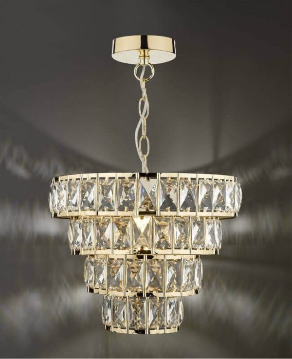 Carly Single Lamp 4-Tier Pendant