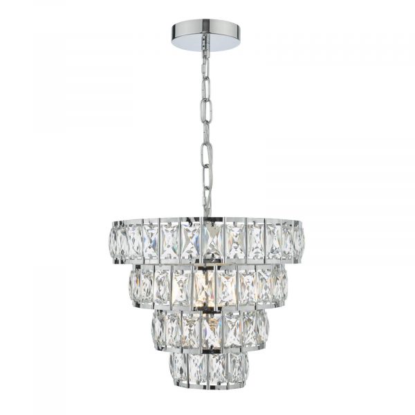 Carly Single Lamp 4-Tier Pendant