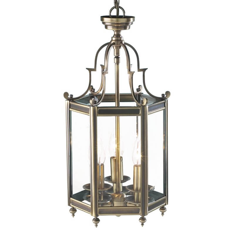 Showing image for Cecil hexagonal hall lantern - antique brass