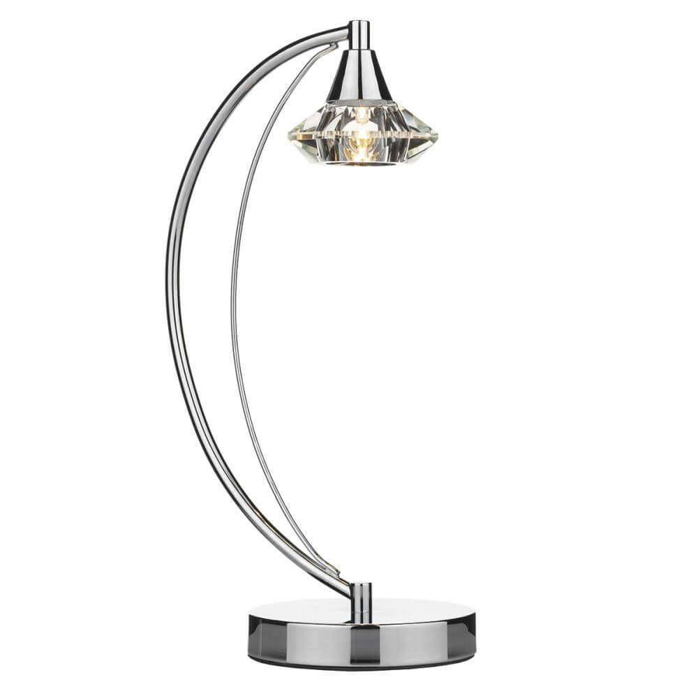 Showing image for Diamond table light - polished chrome