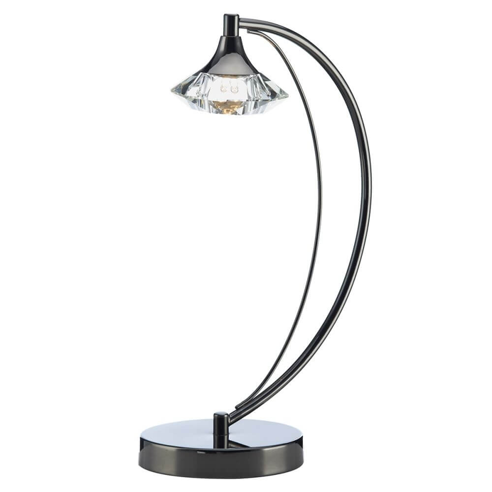 Showing image for Diamond table light - black chrome