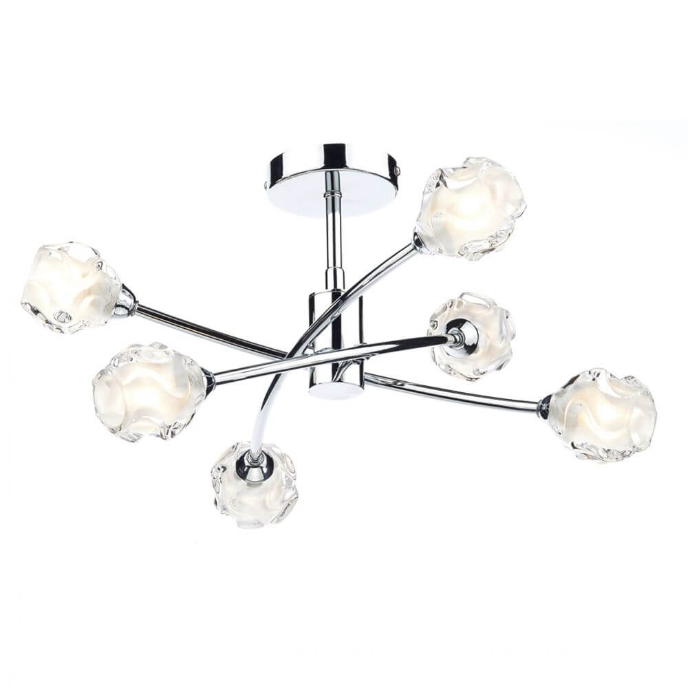 Showing image for Portland 6-lamp ceiling light - polished chrome