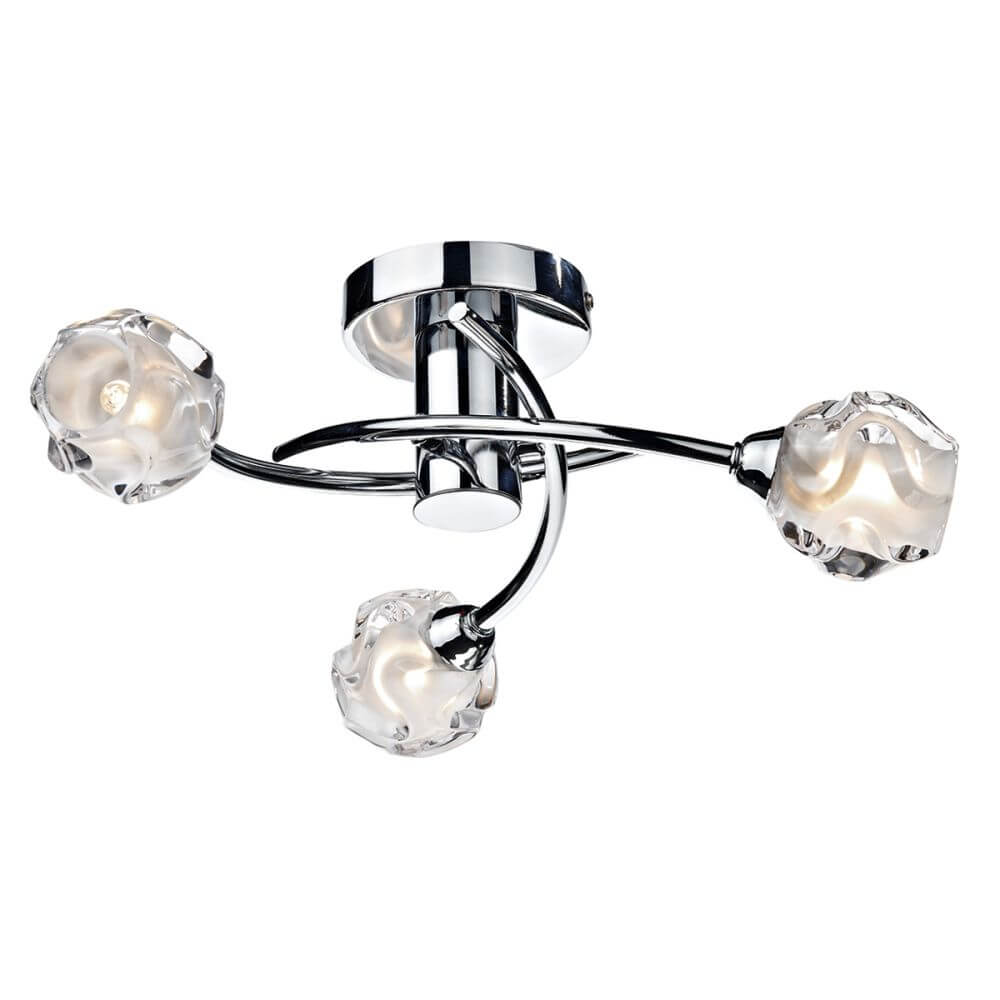 Showing image for Portland 3-lamp ceiling light - polished chrome