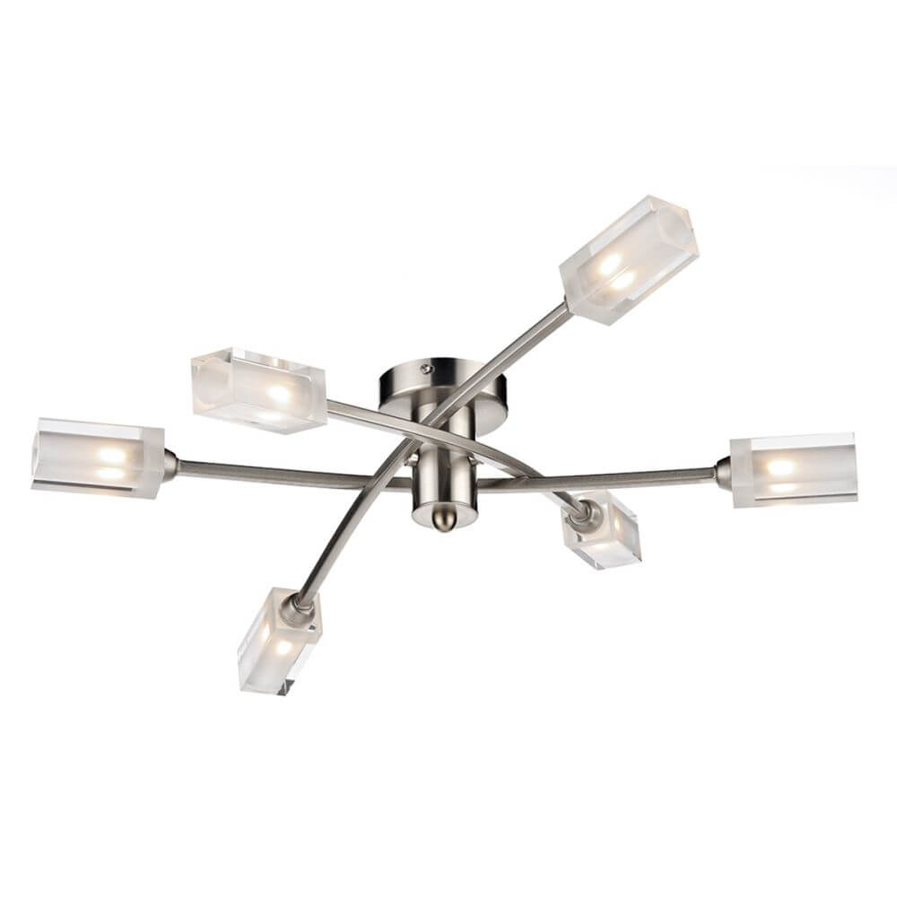 Showing image for Urban 6-lamp ceiling light - satin chrome