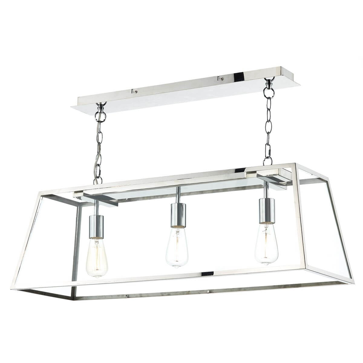 Showing image for Zinc 3-lamp pendant - steel