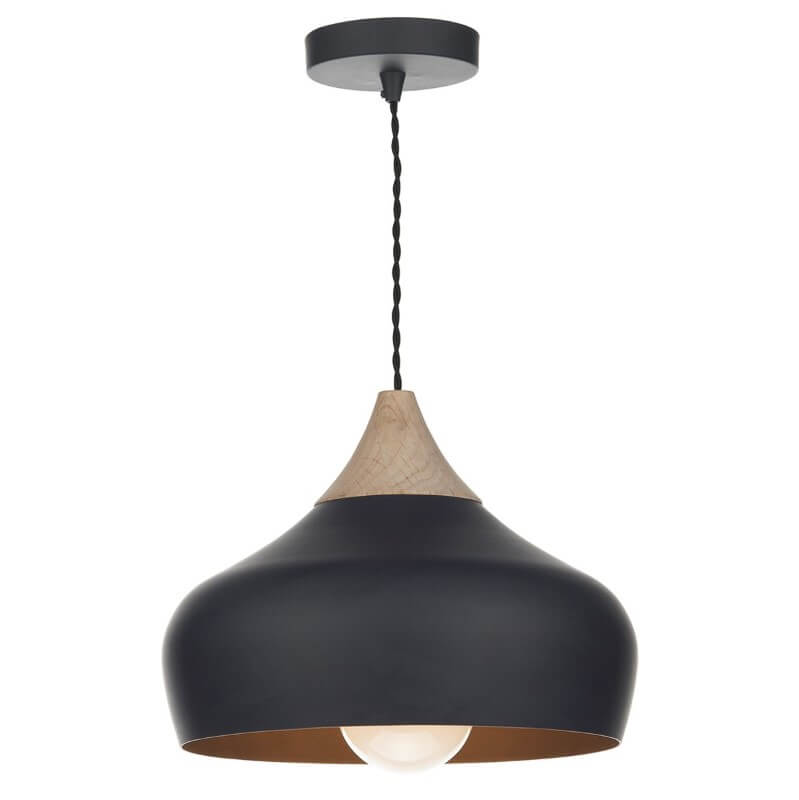 Showing image for Acorn pendant lamp - black