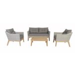 Indiana Lounge Set - Light Grey