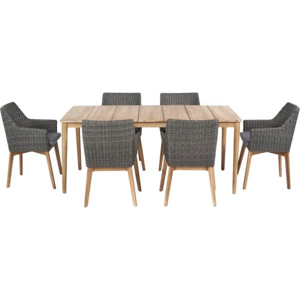 Indiana Dining Set - Dark Grey