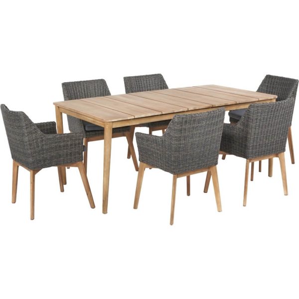 Indiana Dining Set - Dark Grey