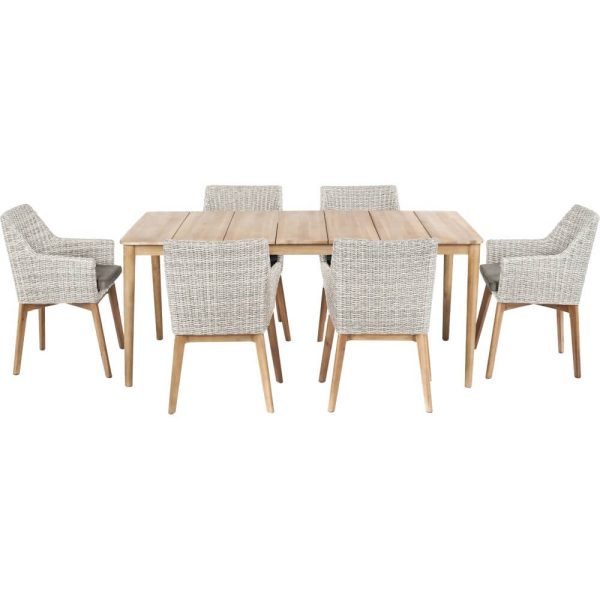 Indiana Dining Set - Light Grey