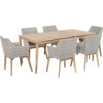 Indiana Dining Set - Light Grey