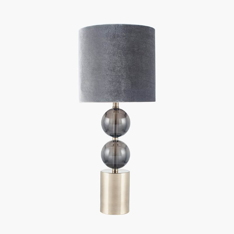 Showing image for Clementine table lamp - brushed brass and glass